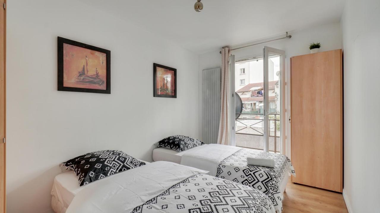 Chic Apart With Parking Near Paris Apartamento Aubervilliers Exterior foto